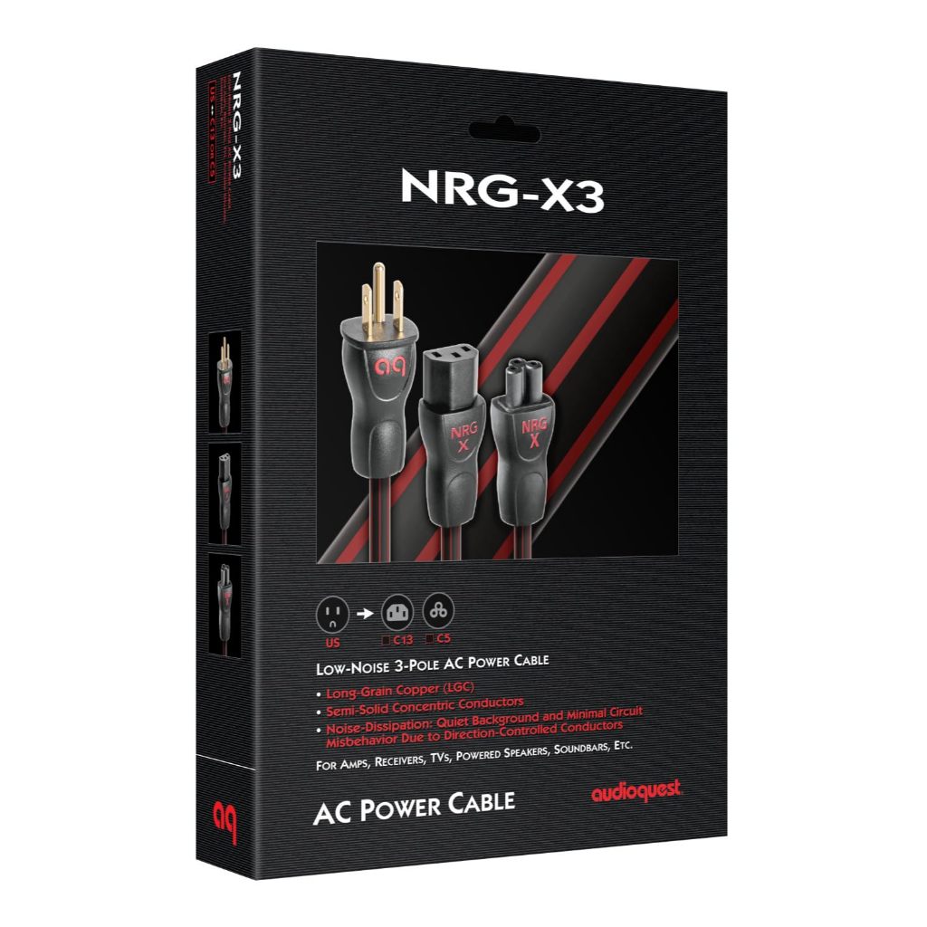 新竹立聲| AudioQuest Nrg X3 C13 品字頭台灣大器公司貨發燒電源線