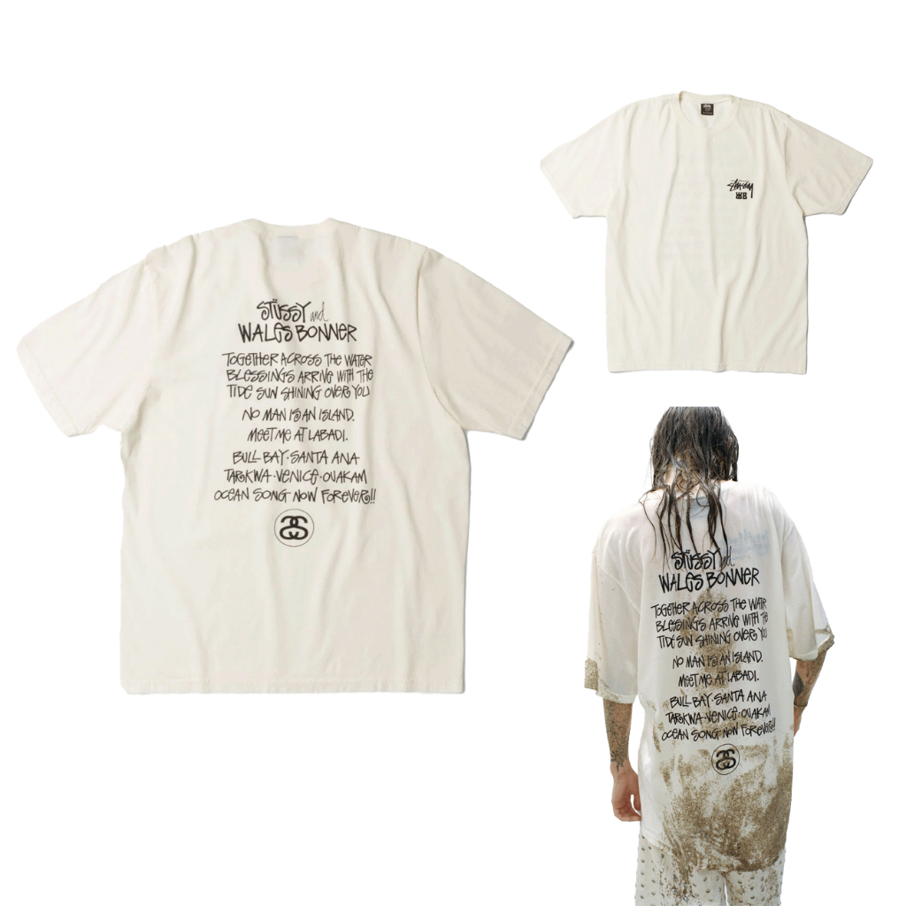 Nobody} STÜSSY x WALES BONNER - Ocean Song Tee聯名短袖| 蝦皮購物