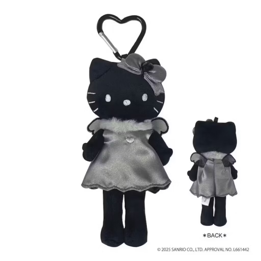 【日本代購】現貨 限定 凱蒂貓 Hello kitty 黑皮 灰皮 長腿 Black Angel 黑天使 娃娃 吊飾 | 蝦皮購物