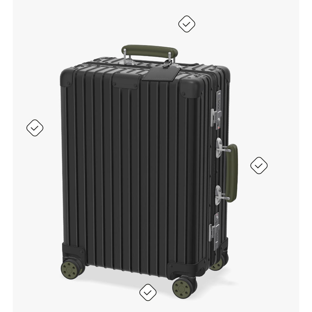 99成新RIMOWA Classic Cabin S（顏色可選）20吋訂製款鋁鎂合金材質登