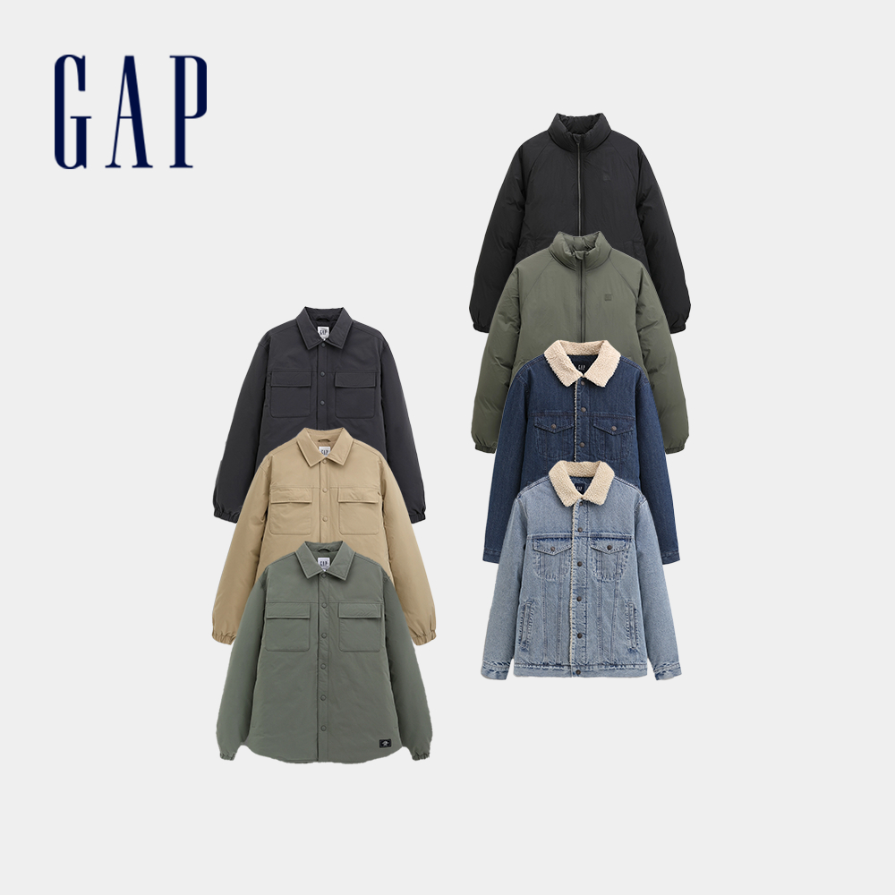 Gap 男裝 工裝翻領牛仔外套/羽絨外套 多款規格任選 (791870&791884&791879) | 蝦皮購物