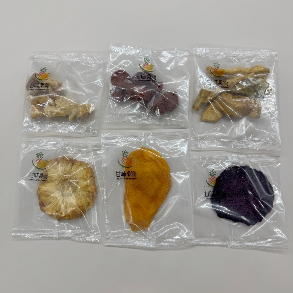 台灣果乾隨身包果乾水（買5送1）芭樂乾 鳳梨乾 草莓乾 火龍果乾 獨立包裝 甘味果物 | 蝦皮購物
