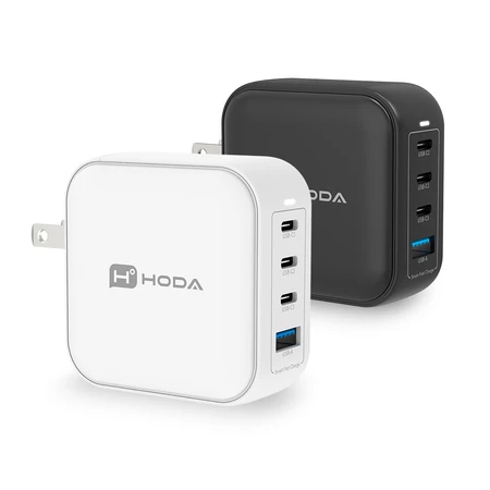 【電力怪獸】hoda 100W GaN 氮化鎵充電器評價：一顆抵四顆，筆電手機快充的最佳解！