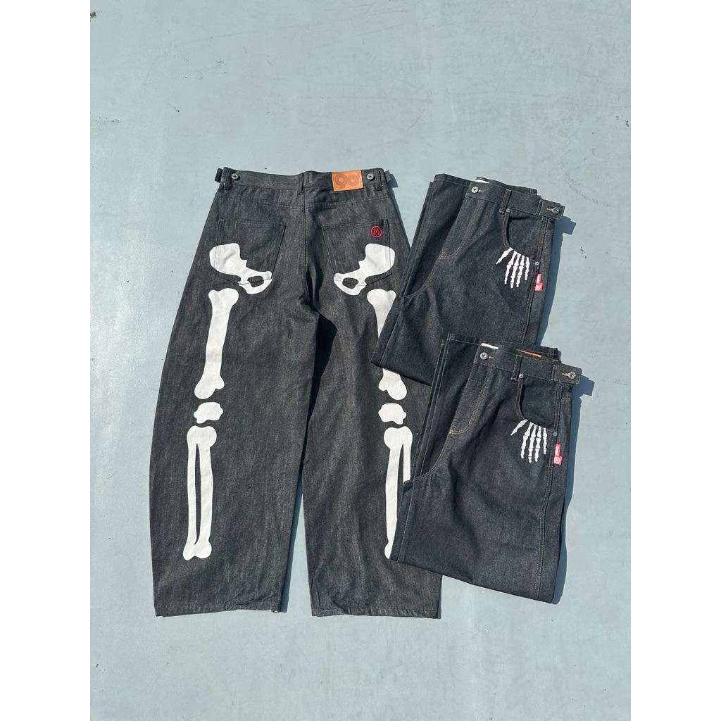 9090 Bone Hand Rigid Denim Pants 骨頭褲| 蝦皮購物