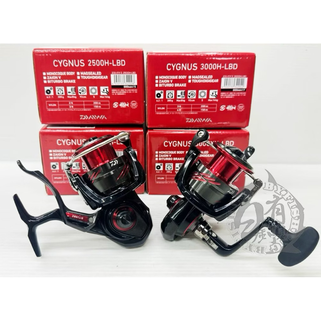 百有釣具◎DAIWA 23 CYGNUS LBD 磯釣手煞車捲線器2500H XH、3000H、XH