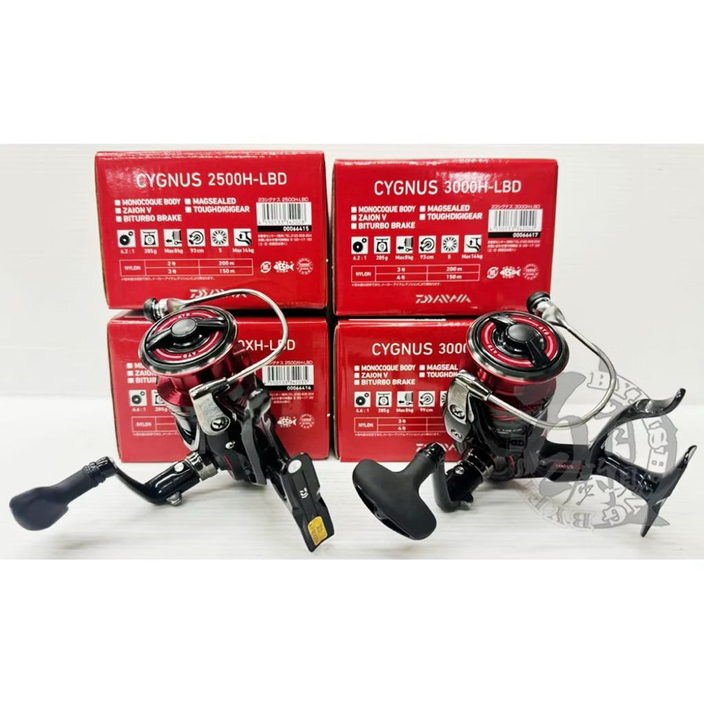 百有釣具◎DAIWA 23 CYGNUS LBD 磯釣手煞車捲線器2500H XH、3000H、XH