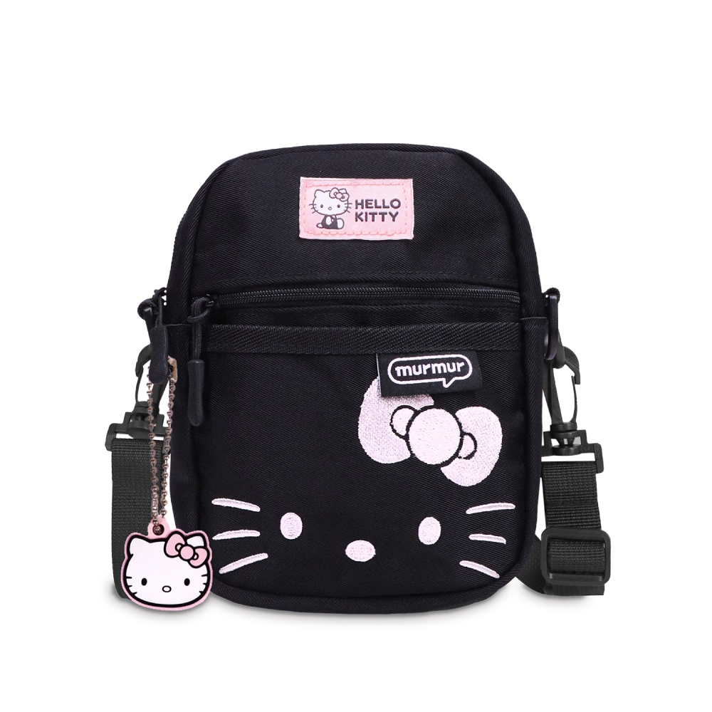 【murmur官方】 輕量旅行兩用mini包 - hello kitty （低調黑）| 附吊飾 | 蝦皮購物
