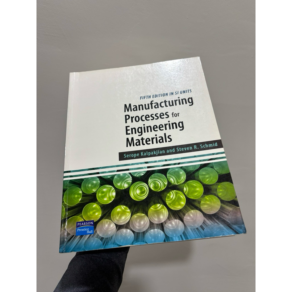 Manufacturing Process for Engineering Materials, 5 edition | 蝦皮購物