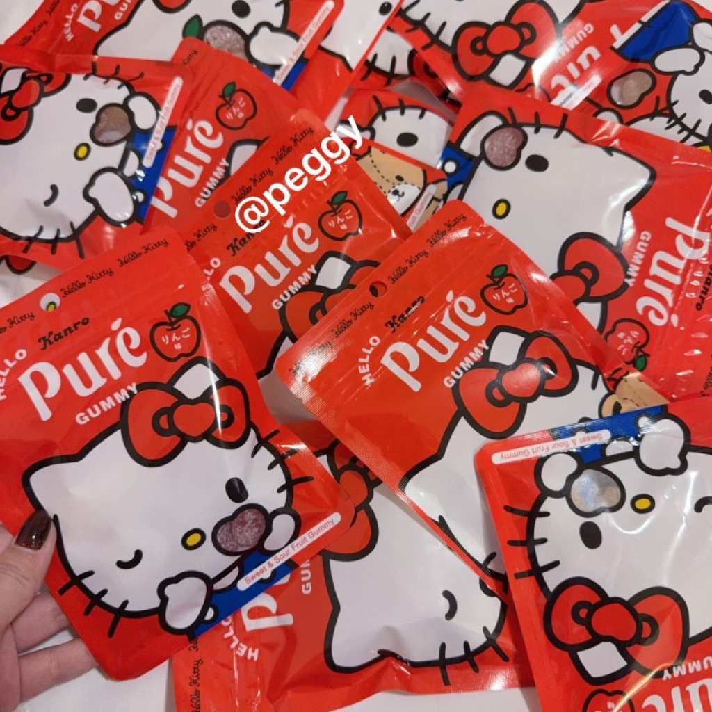 現貨）KANRO Pure軟糖xHello Kitty 56g 糖果 軟糖聯名款（恕不挑款） | 蝦皮購物