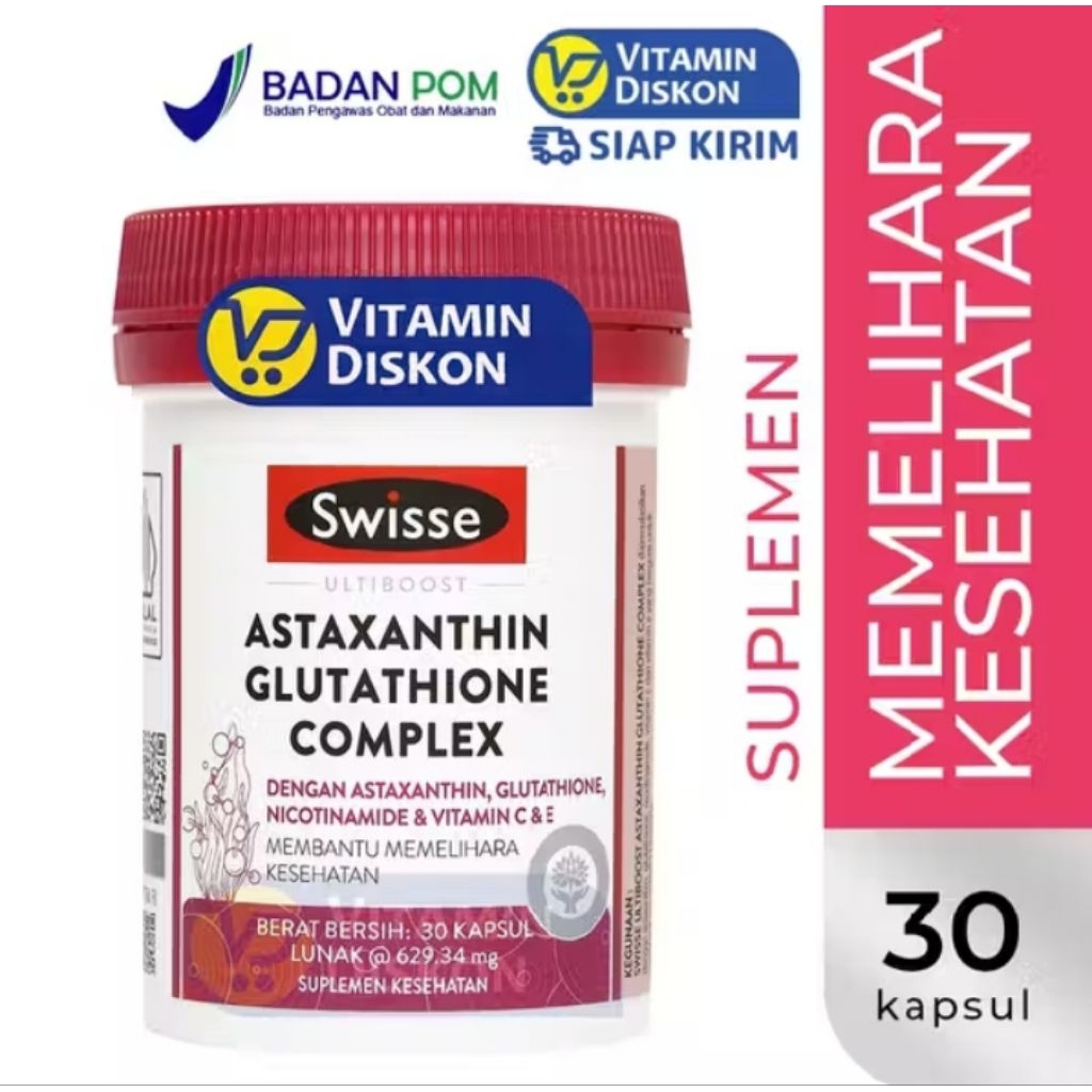 SWISSE Astaxanthin Glutathione Complex 30 Kapsul |