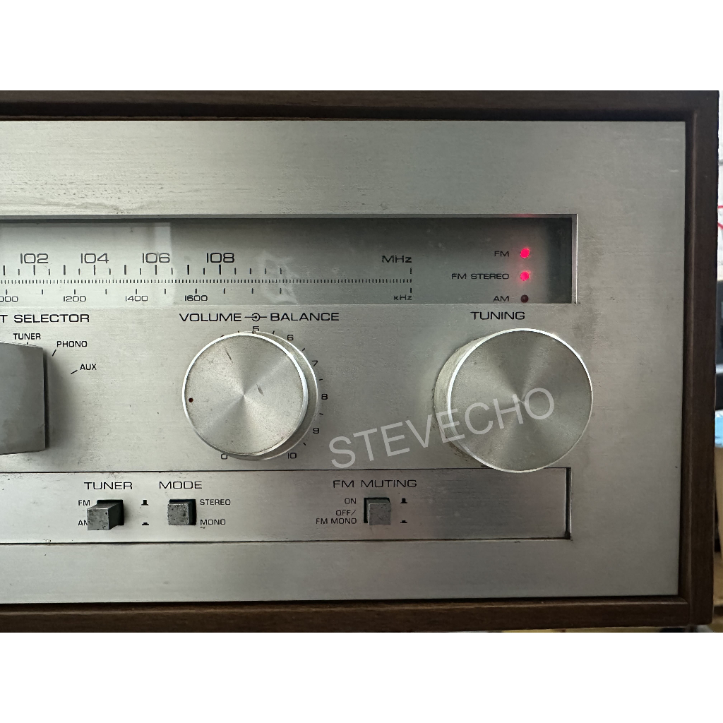 品相漂亮經典古董銘品YAMAHA CR-420 指針式收音綜合擴大機立體燈會亮