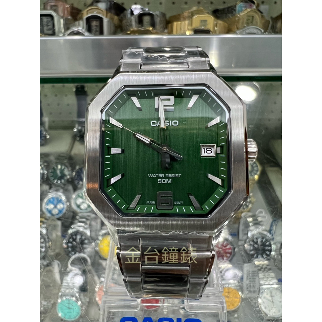 希少】CASIO MTP-B195D-3AVDF グリーン 腕時計 #815 金台鐘錶】CASIO 