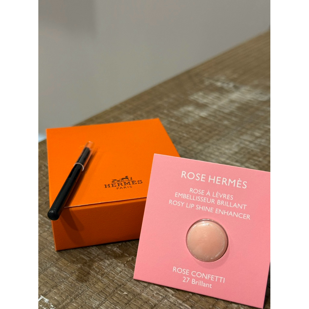 全新✨ 🐎 愛馬仕Hermès 潤色護唇膏27 Rose Confetti｜Rose Hermès