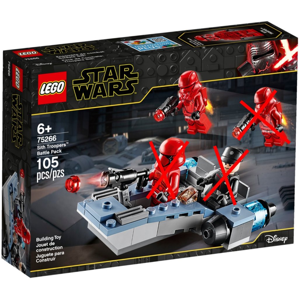 拆賣樂高 Lego 75266 星際大戰 西斯兵戰鬥組 | 蝦皮購物