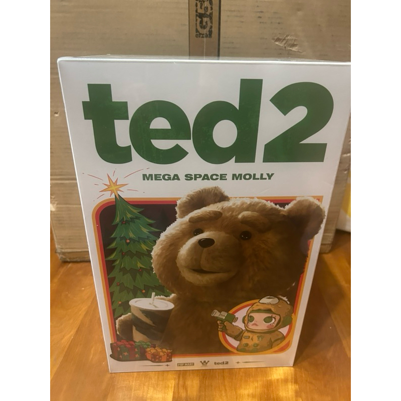 泡泡瑪特 MEGA SPACE MOLLY 泰迪熊 400% Ted 2 現貨 全新未拆 泰迪 茉莉 公仔 正版 | 蝦皮購物