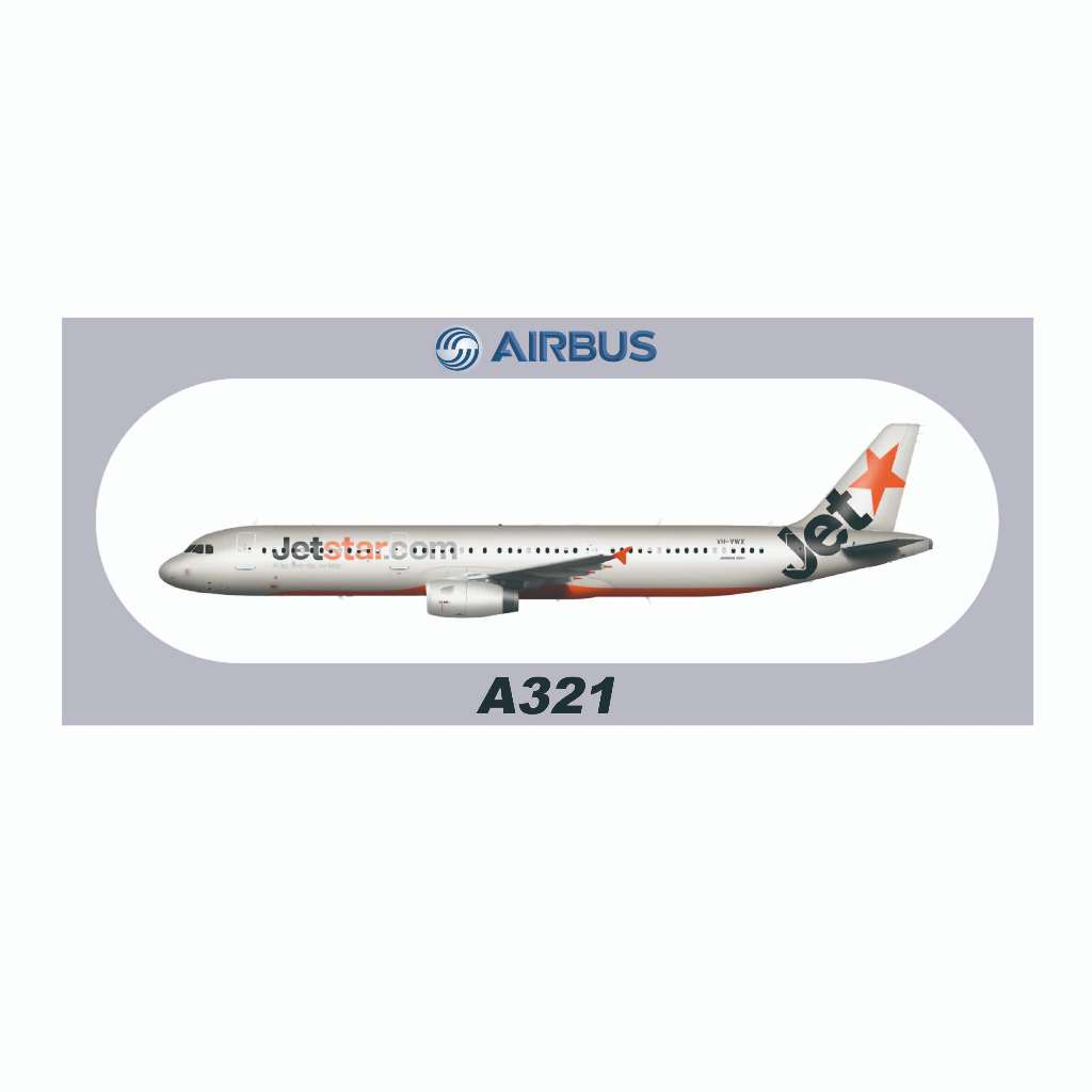 RBF現貨 JETSTAR A321 20x8.8CM STICKER 貼紙 S-R-321-VWX | 蝦皮購物