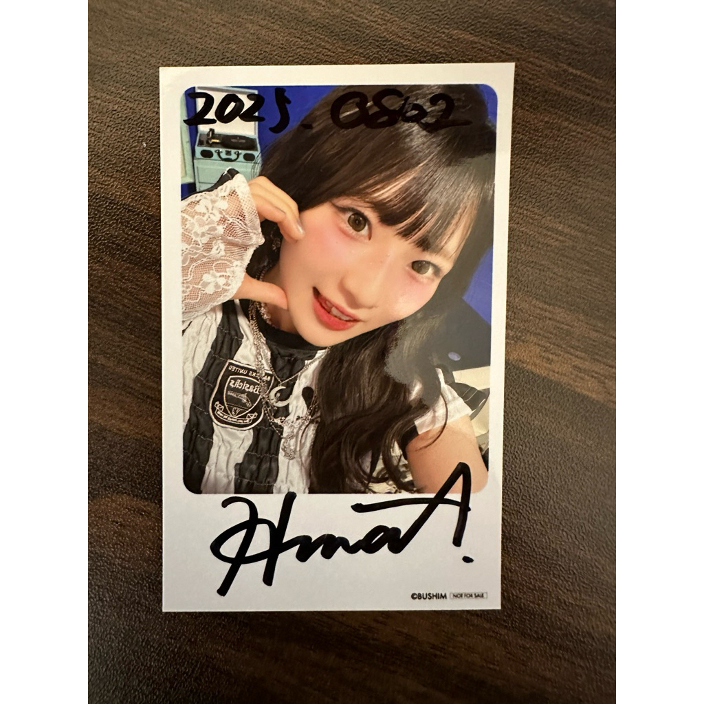當天出貨］青木陽菜Blue trip 拍立得風生寫親筆簽名2025.0802 聲優親簽