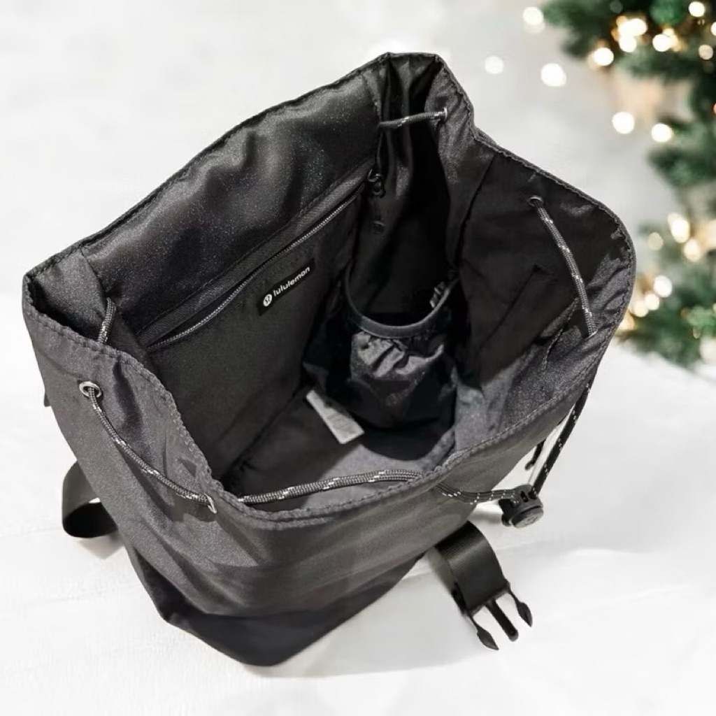 lululemon drawstring backpack Center-Zip Hiking  water bottle Lululemon Drawstring Backpack 10L |