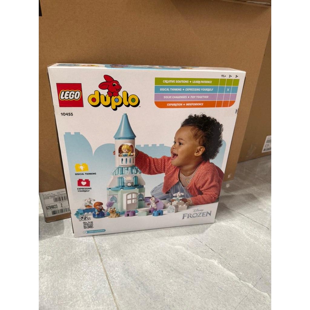 全新 樂高 LEGO 10455 DUPLO 得寶 冰雪奇緣 安娜與艾莎的冰雪城堡派對 | 蝦皮購物