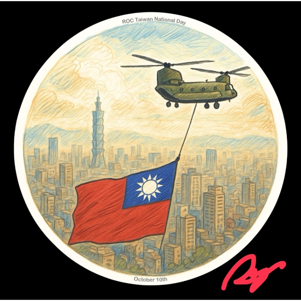 RBF現貨 TAIWAN NATIONAL DAY 10CM STICKER 貼紙 S10-1010A | 蝦皮購物