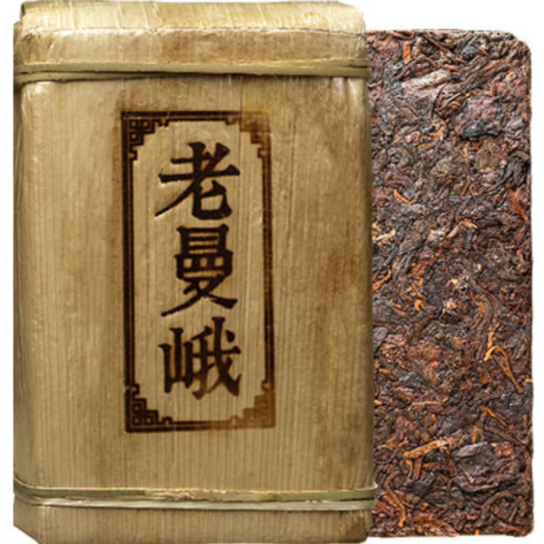 雲南普洱茶熟茶磚500克*2磚筍殼包裝2018年古樹春茶老曼娥黃片| 蝦皮購物