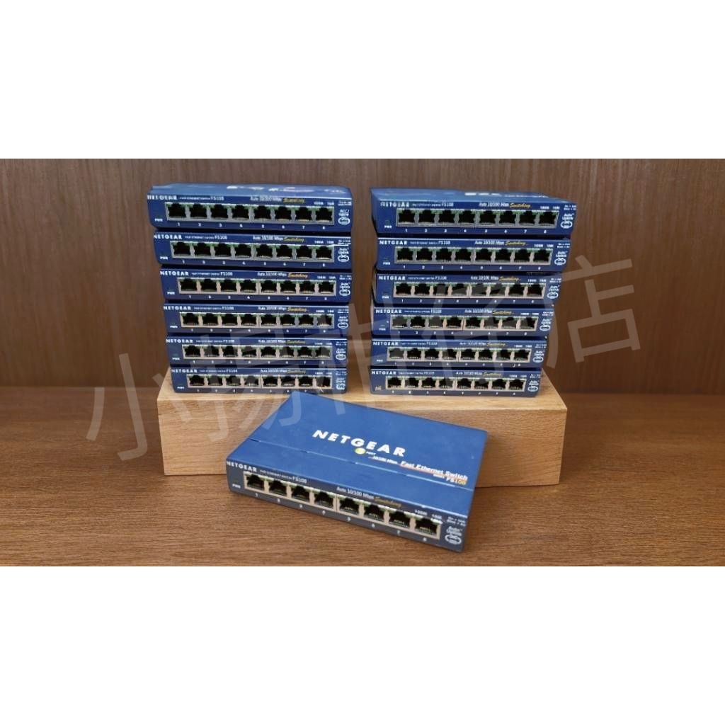 【良品】電腦NETGEAR FS108 V2-- 8端口快速乙太網路交換機/隨插即用免設定 | 蝦皮購物