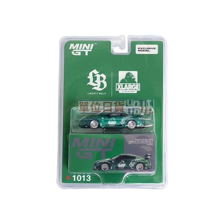 單位日貨』MINI GT 1/64 #1013 LB限定LIBERTY WALK × XLARGE GT-RR35