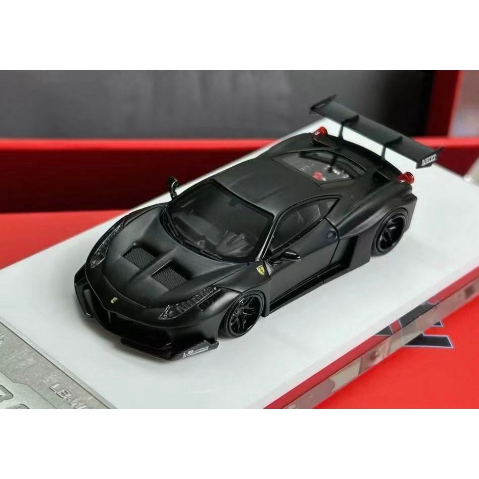 Flame 1/64 法拉利Ferrari LBWK 458GT 夜光村上隆塗裝樹脂模型車超級