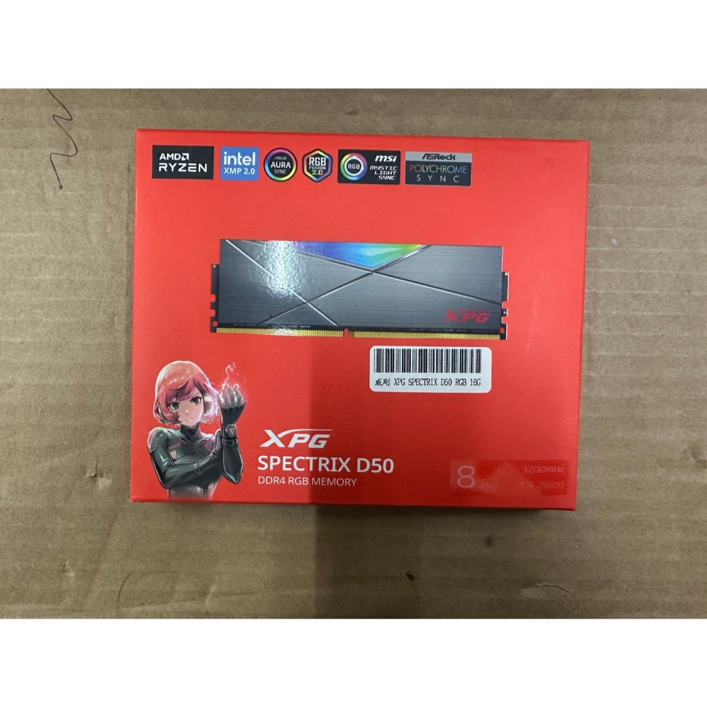 威剛 XPG SPECTRIX D50 RGB 16GB (2X8GB) DDR4 3200MHZ 灰色 | 蝦皮購物