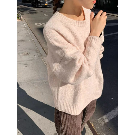 🇰🇷Nov06/ 自留款✨超Q溫柔色系圓領毛衣