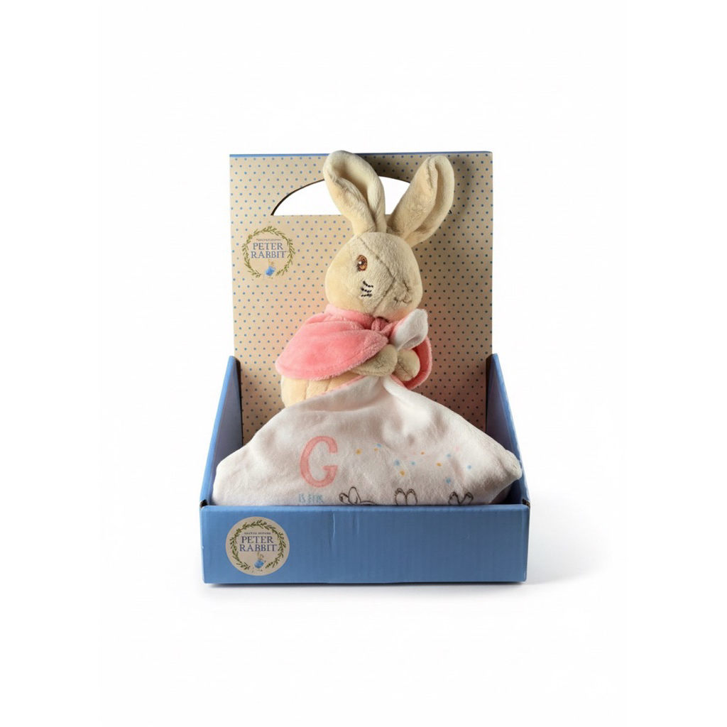 【台灣現貨】彼得兔 Peter Rabbit正版 彌月禮盒 新生兒 寶寶 舒眠 口水巾圍兜 週歲禮物 粉色披肩款 | 蝦皮購物