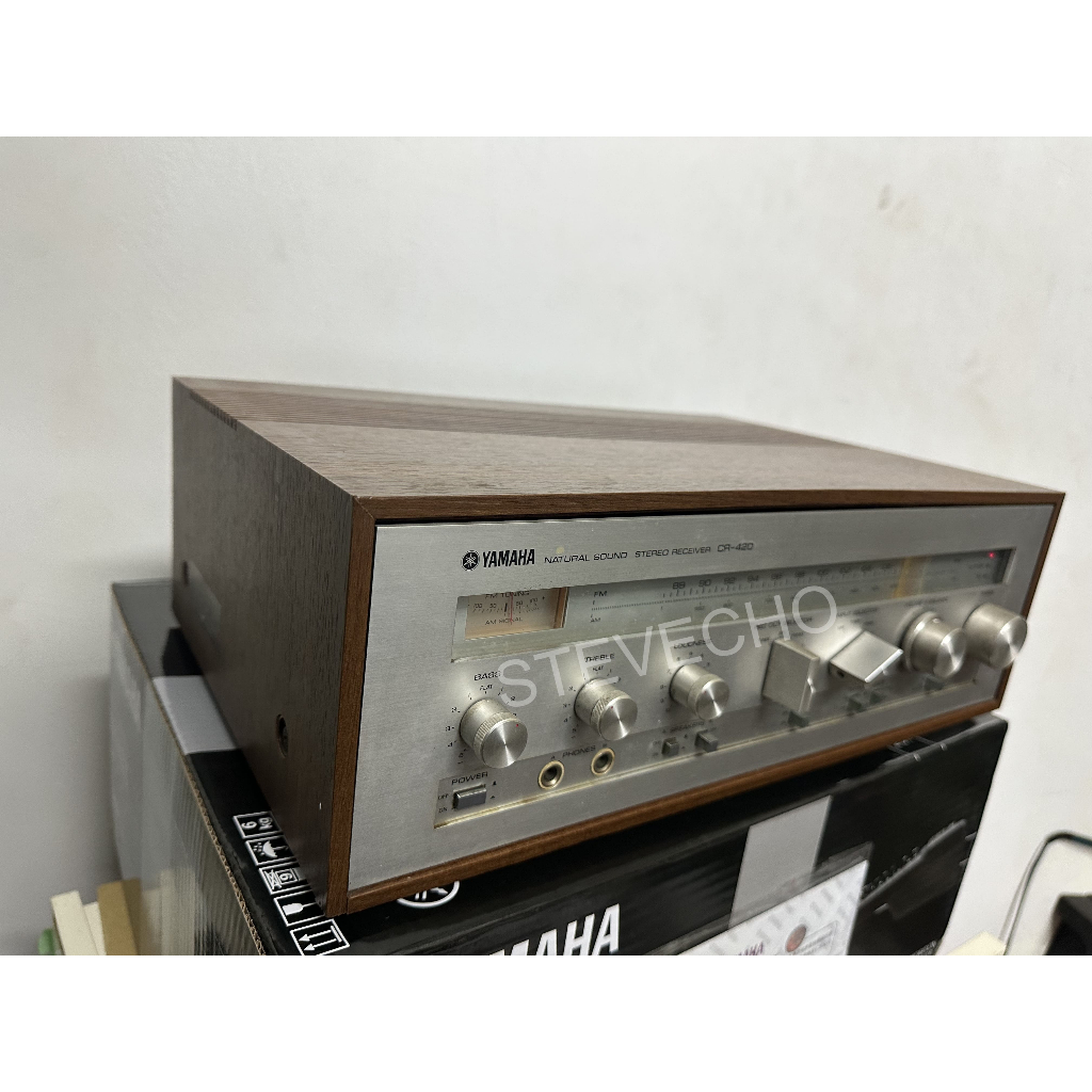 品相漂亮經典古董銘品YAMAHA CR-420 指針式收音綜合擴大機立體燈會亮
