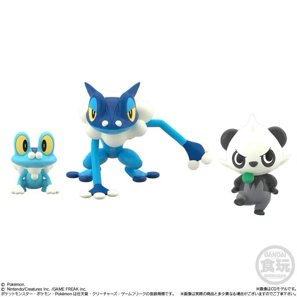 萬代 寶可夢 scale world 卡洛斯 呱頭蛙 呱呱泡蛙 頑皮熊貓 公仔 盒玩 非 甲賀忍蛙 仙子伊布 哈力栗 | 蝦皮購物