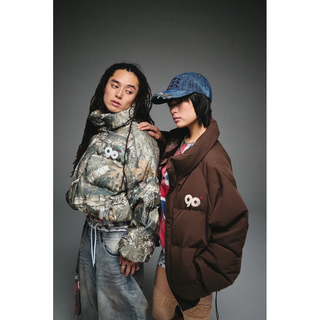 9090 90 Logo Rich Puffer Jacket | 蝦皮購物