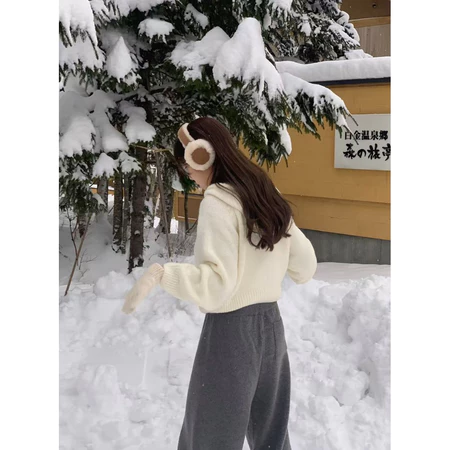 🇰🇷Jan05/ 季末⛄️Baby羊駝毛針織連帽上衣