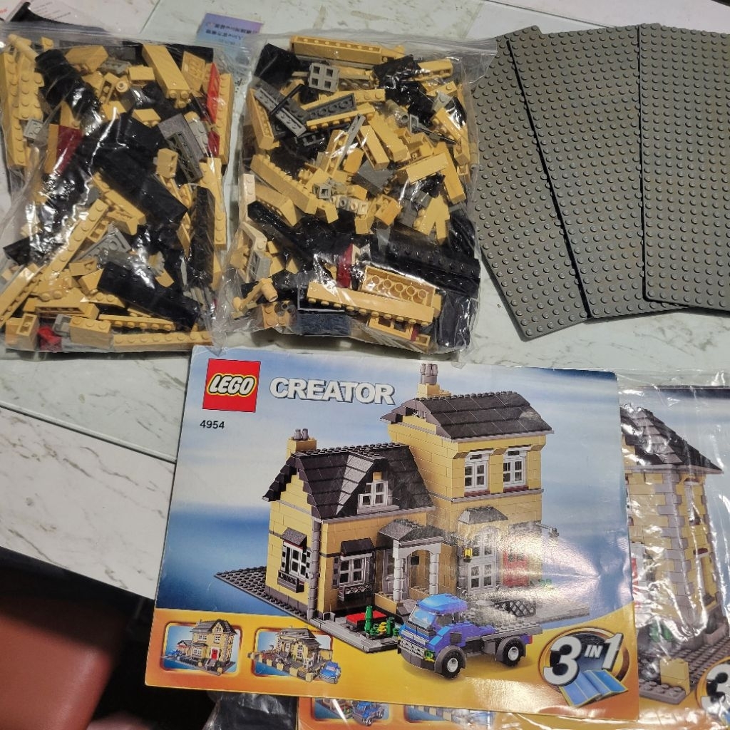 蝦皮最低 樂高 lego 4954 別墅 狀況不詳 當散磚便宜賣 | 蝦皮購物