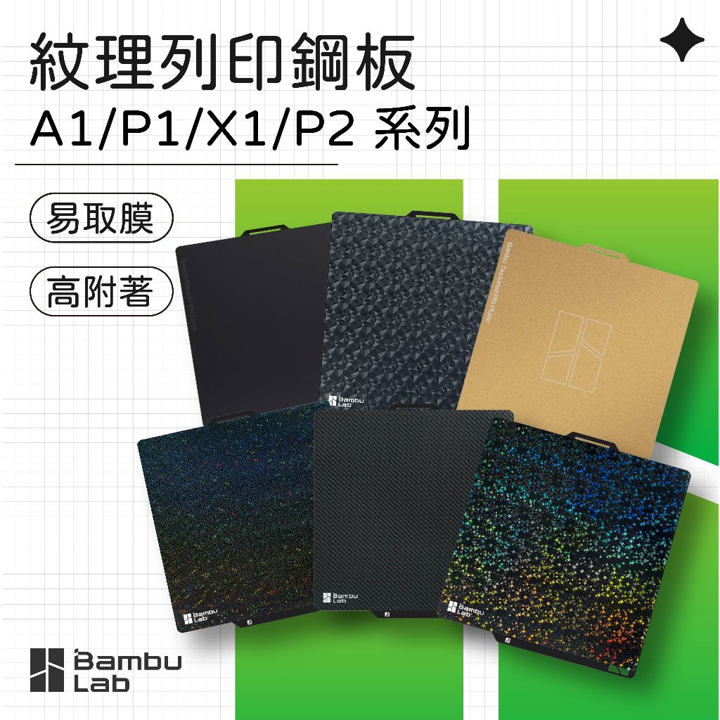 【3D列印基地】拓竹 A1、P1、P2、X1系列 鋼板 磨砂 光面 雙面 紋理 PEI PET 平台 熱床 Bambu | 蝦皮購物