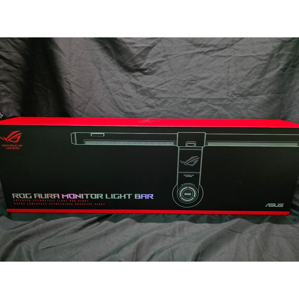 二手ASUS華碩 ROG Aura Monitor Light Bar ALB01 螢幕掛燈 非對稱照明/專利夾具 | 蝦皮購物