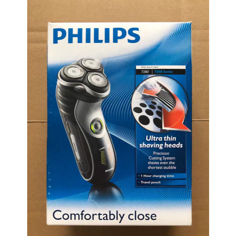PHILIPS 飛利浦【HQ7380】耐用舒適剃鬚刀 防水設計 電動剃鬚刀 刮鬍刀 剃鬚刀 | 蝦皮購物