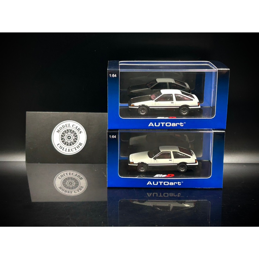 收藏模人】Autoart 頭文字D Toyota Trueno AE86 白色最終版1:64 1/64