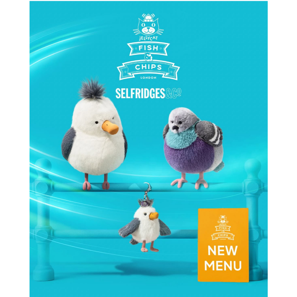 英國正品代購🇬🇧Jellycat Chip Seagull Bag Charm海鷗吊飾| 蝦皮購物