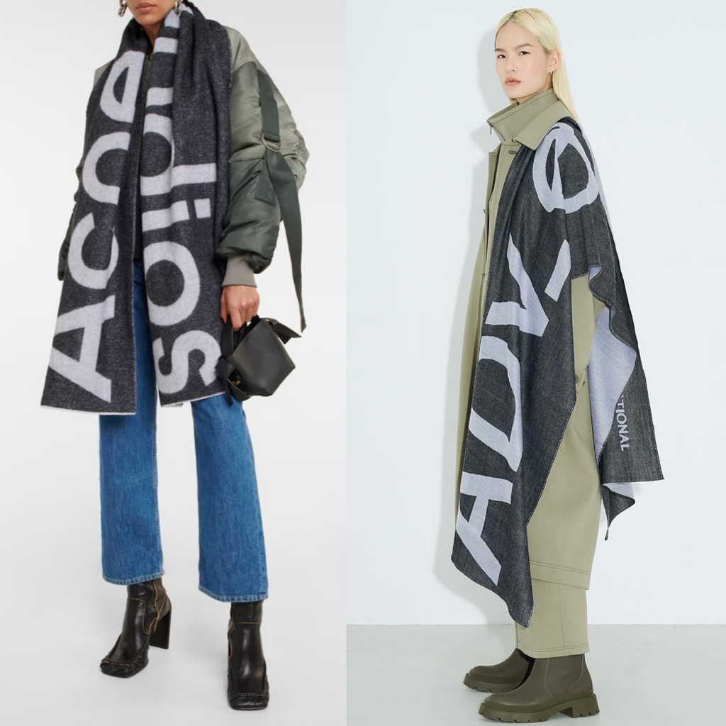 [全新現貨]Porter International 100%絲光羊毛圍巾ADV_LABEL ACNE STUDIO同款 | 蝦皮購物