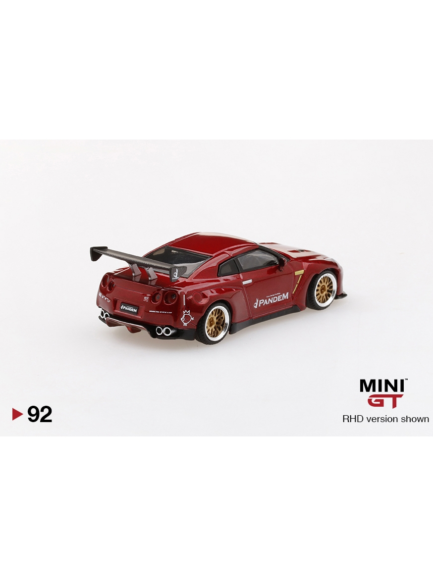 ミニカー MINI GT No.92 Pandem GT-R Lava Red Mini GT - Pandem Nissan GT-R Lava Red #92 MGT00092 - YouTube