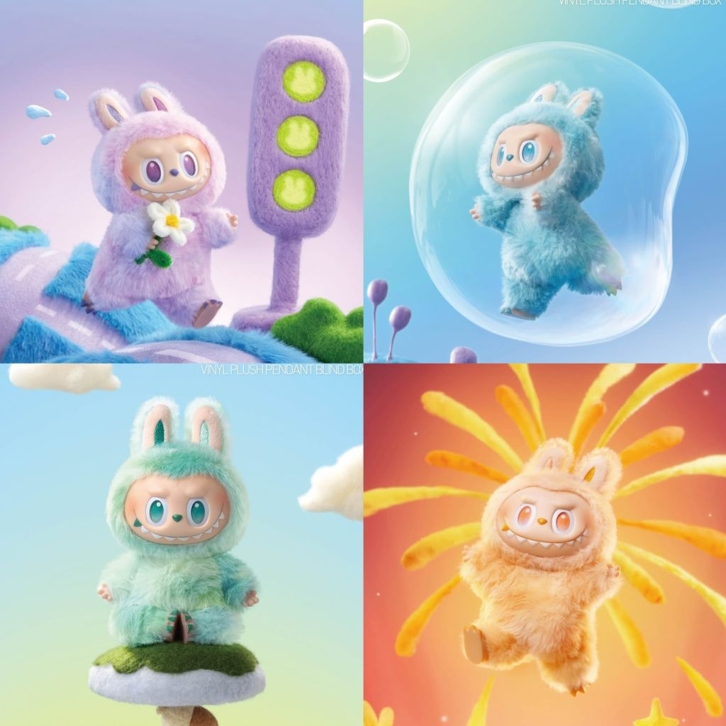 POPMART 泡泡瑪特 Labubu 前方高能 The Monster 三代 搪膠公仔 希望 歡樂 平靜 確認款 | 蝦皮購物