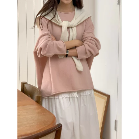 🇰🇷Oct09/ 素色百搭寬鬆長袖上衣