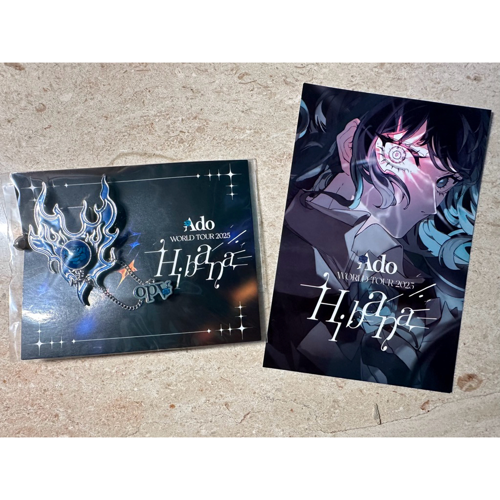 日本帶回全新正品》Ado Hibana VIP特典/白色Ado寬袖版T恤/特區徽章別針
