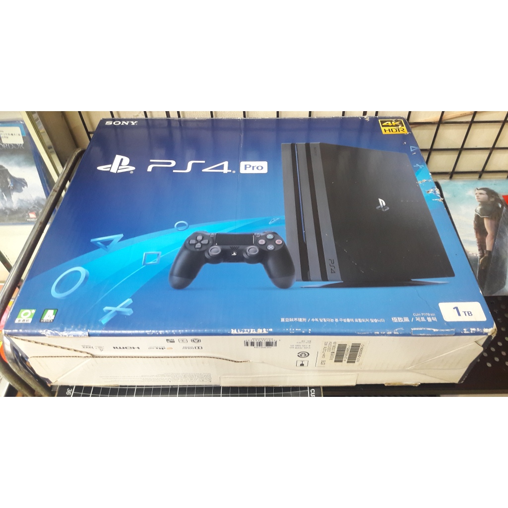 PS4 PRO 主機 CUH-7117B 公司貨 1TB 木炭黑 4K HDR{11.50版}原廠盒裝【YJ】維二商店 | 蝦皮購物