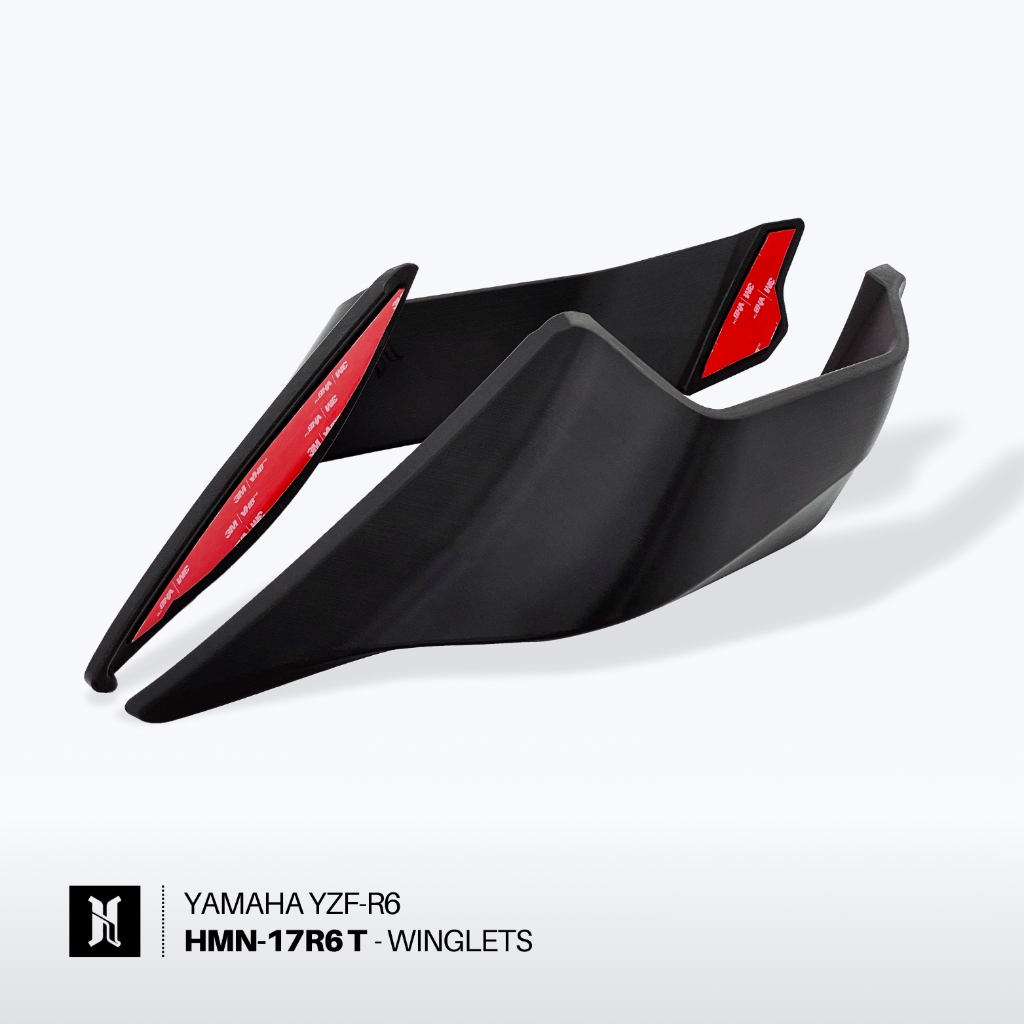 【HARMONIZE】亮黑烤漆 福利品 YZF-R6 定風翼 空力套件 HMN Winglets 直上 免鑽孔 | 蝦皮購物