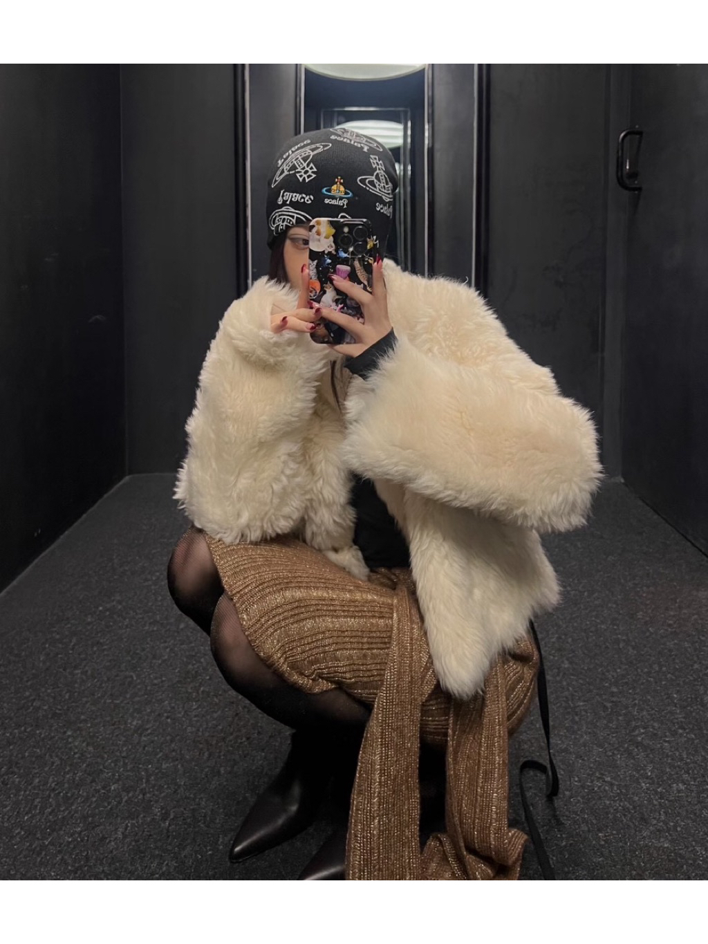 Palace x Vivienne Westwood Jersey Beanie | 蝦皮購物