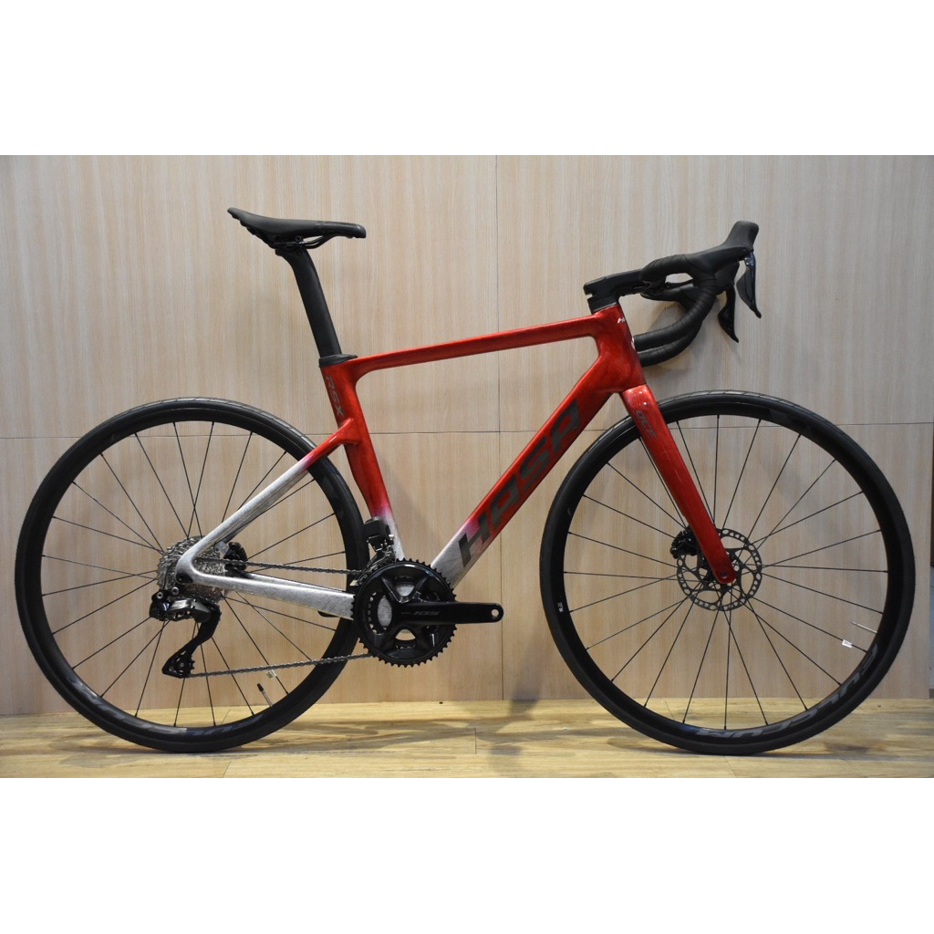 【風逸單車】HASA RSX冰裂紅 碟煞電變碳纖維公路車 二手單車/二手公路車 | 蝦皮購物